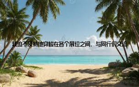 我迫不及待地穿梭在各个展位之间, 与同行们交流心得, 探讨行业发展趋势展会期间, 我听到了许多行业专家的精彩演讲
