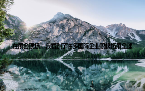 在展会现场, 我看到了许多国际企业积极拓展全球市场, 这也让我认识到, 只有站在全球的高度, 才能更好地推动我国畜牧业的发展科技创新是推动畜牧业发展的关键
