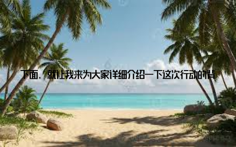 下面, 就让我来为大家详细介绍一下这次行动的背景和我们的决心 记得那是一个阳光明媚的早晨, 我像往常一样来到办公室, 刚坐下, 手机就嗡嗡地响了起来