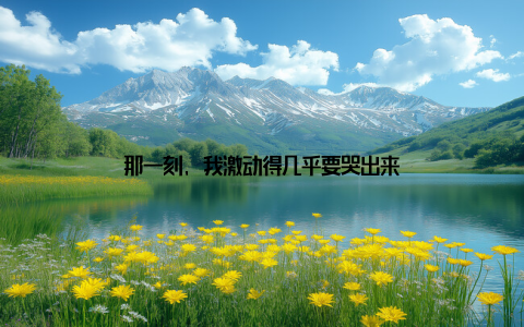 那一刻, 我激动得几乎要哭出来