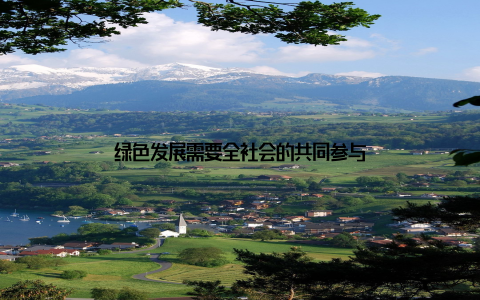 绿色发展需要全社会的共同参与