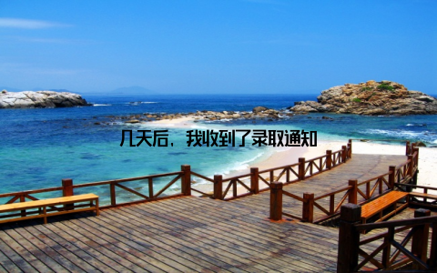 几天后, 我收到了录取通知