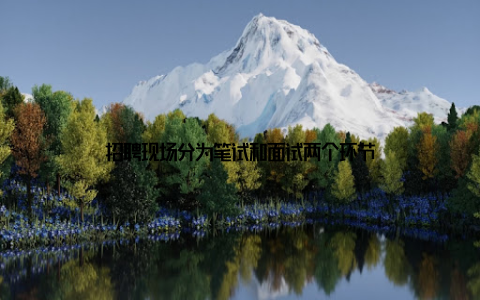 招聘现场分为笔试和面试两个环节