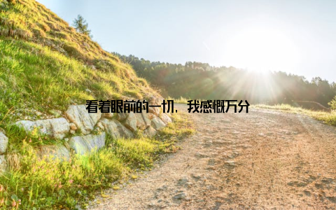 看着眼前的一切, 我感慨万分