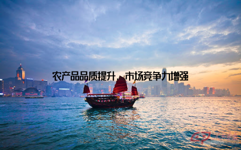 农产品品质提升, 市场竞争力增强