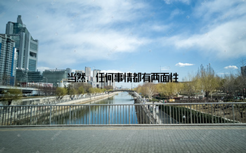 当然, 任何事情都有两面性