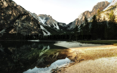 这些努力, 我逐渐摸清了一些规律