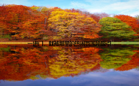 一进门, 就被那里的热闹氛围所吸引