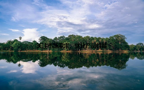 关注市场需求, 优化产品性能